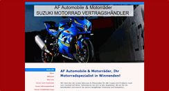 Desktop Screenshot of af-motorrad.de